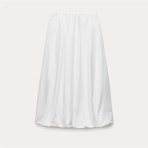 Zara Classic White Maxi Skirt